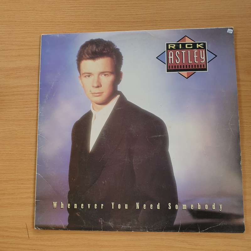 Rick Astley  Whenever You Need Somebody - Vinyl LP Record (VG+)