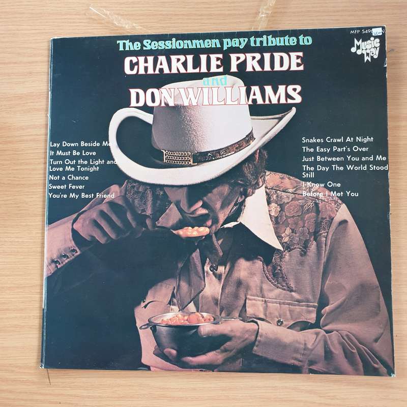 The Sessionmen pay Tribute to Charlie Pride and Don Williams - Vinyl LP Record (VG+)