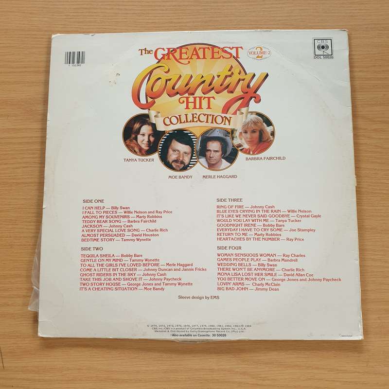 The Greatest Country Hit Collection - Volume 2   Double Vinyl LP Record (VG+)