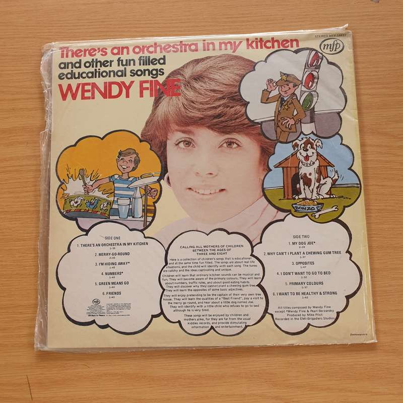Wendy Fine - There's an Orchestra in my Kitchen   Vinyl LP Record (VG+)