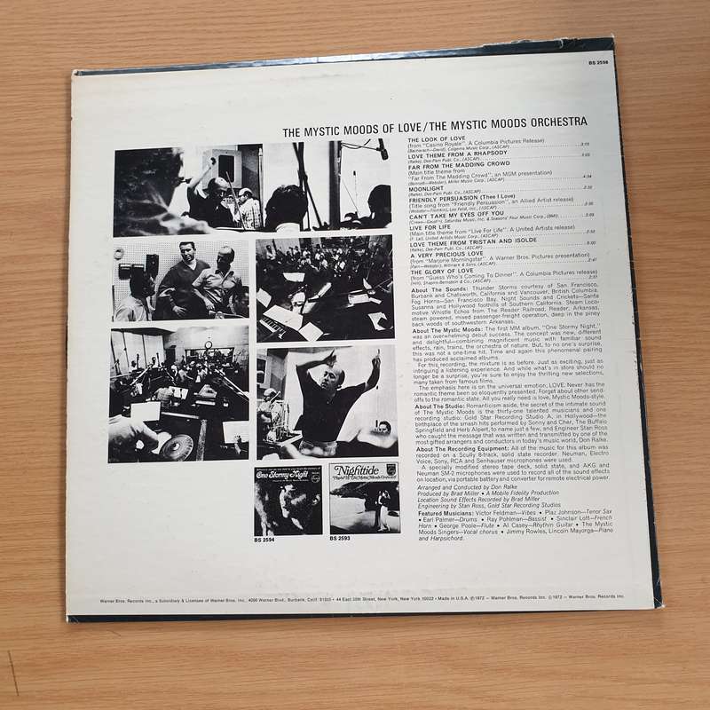 The Mystic Moods Orchestra  The Mystic Moods Of Love   Vinyl LP Record (VG+)