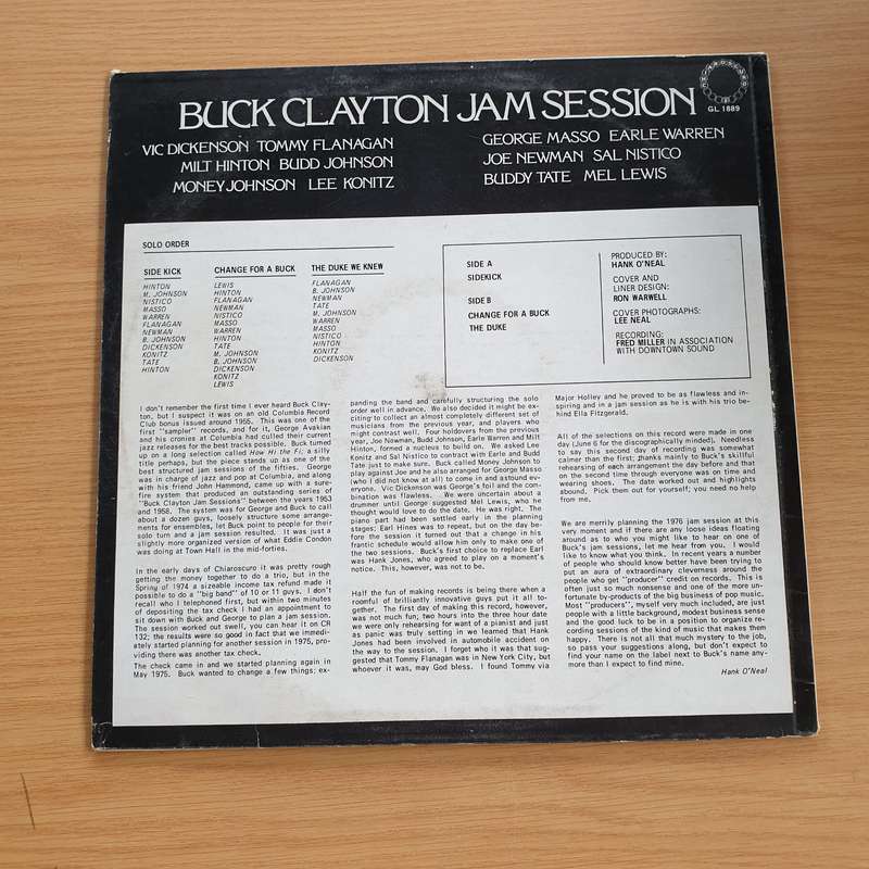 A Buck Clayton Jam Session   Vinyl LP Record (VG+)