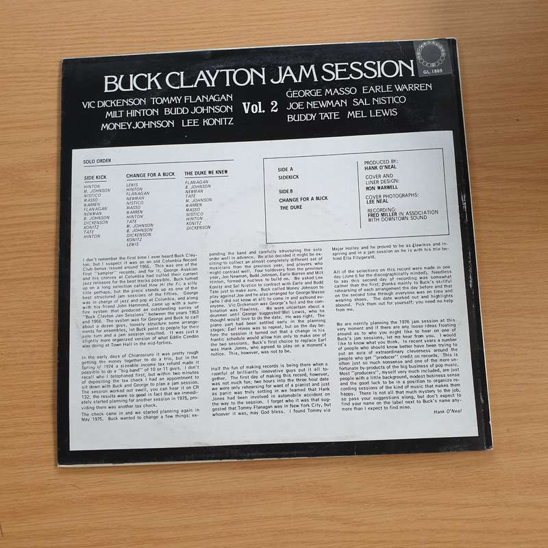 Buck Clayton  A Buck Clayton Jam Session Vol. 2 - Vinyl LP Record (VG+)