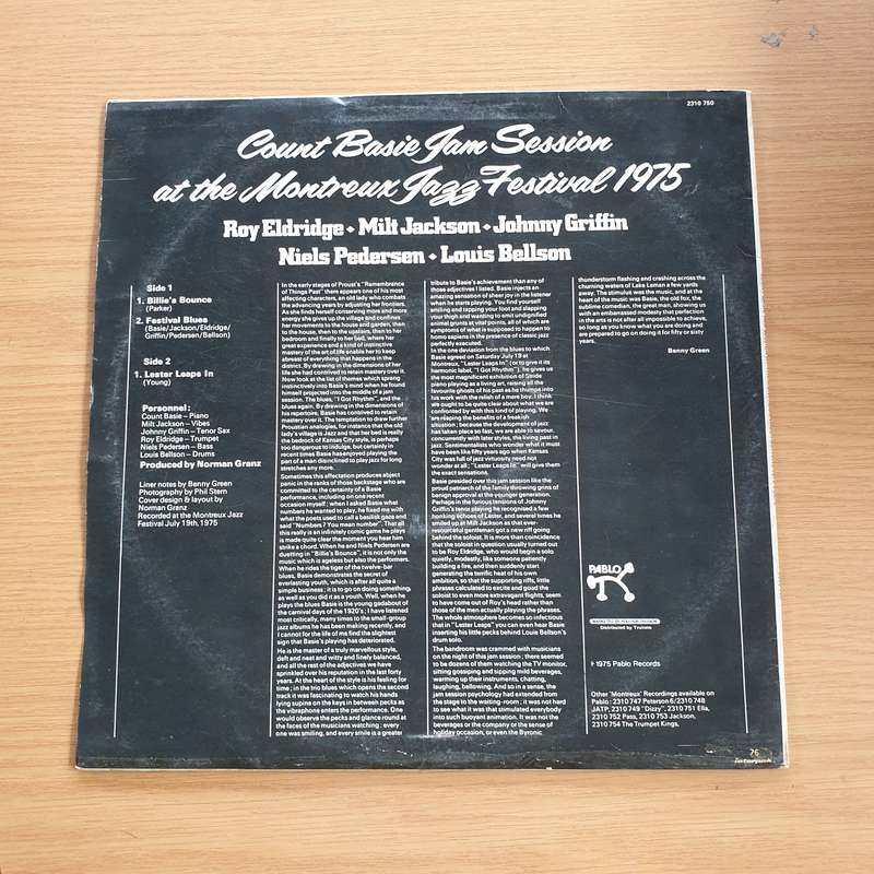 Count Basie  Jam Session At The Montreux Jazz Festival 1975   Vinyl LP Record (VG+)