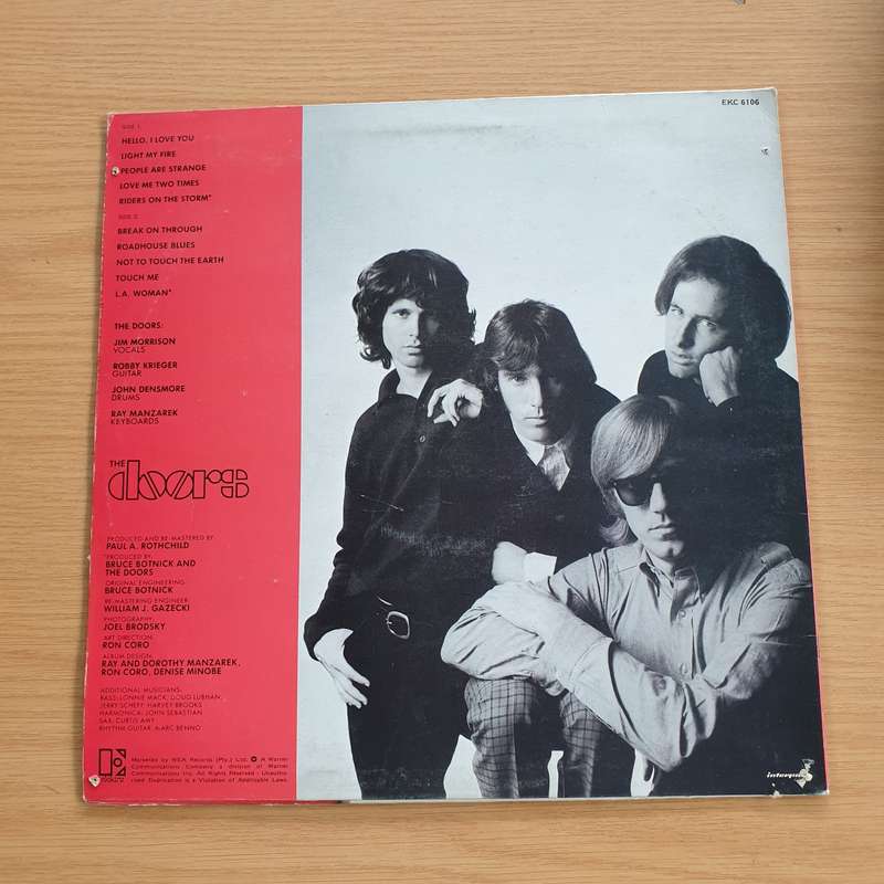 The Doors  Greatest Hits - Vinyl LP Record - Very-Good+ Quality (VG+)