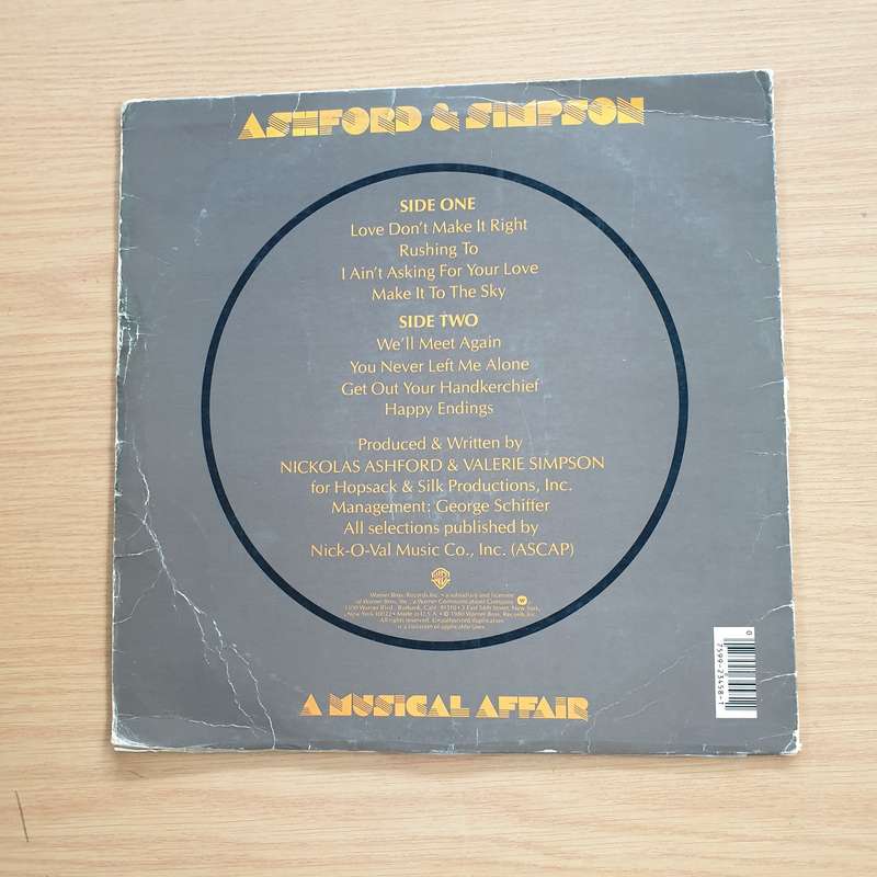 Ashford & Simpson  A Musical Affair -  Vinyl LP Record  (VG)