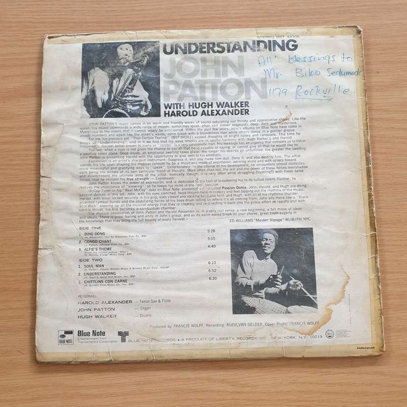 John Patton  Understanding -  Vinyl LP Record  (VG)