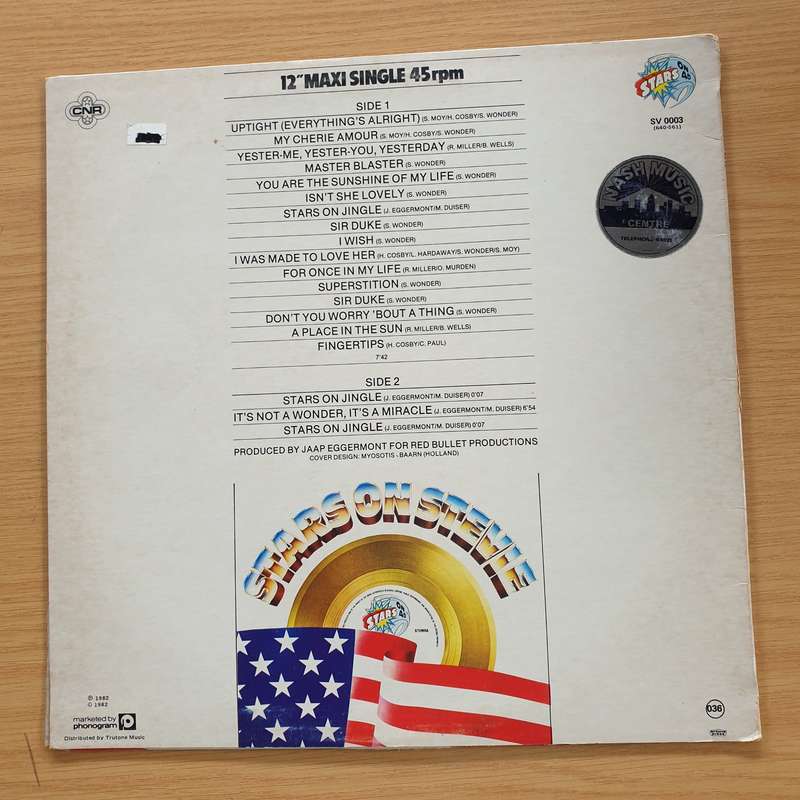 Stars on 45 - Stars on Stevie - Vinyl LP Record (VG+)