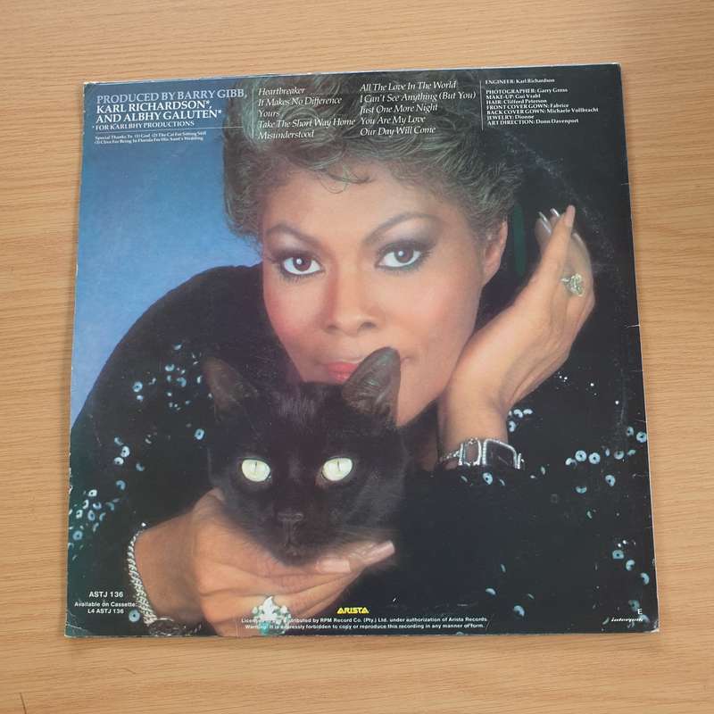 Dionne Warwick - Heartbreaker (With Andy Gibb)   Vinyl LP Record (VG+)