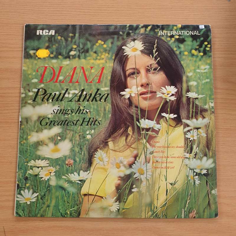 Paul Anka  Diana - Sings his Greatest Hits   Vinyl LP Record (VG+)