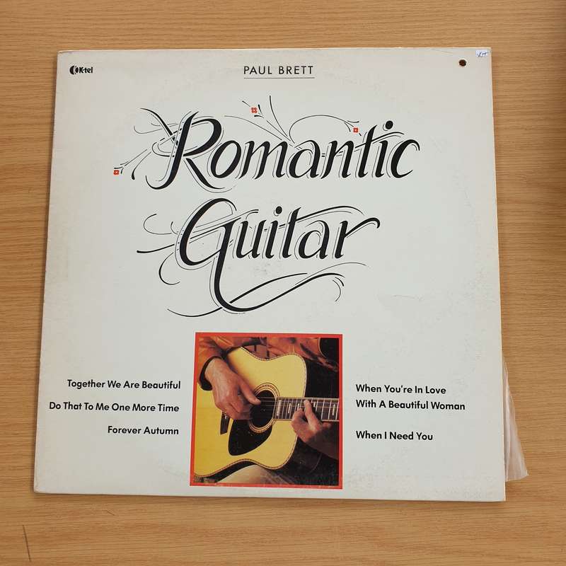 Paul Brett  Romantic Guitar  Vinyl LP Record (VG+)