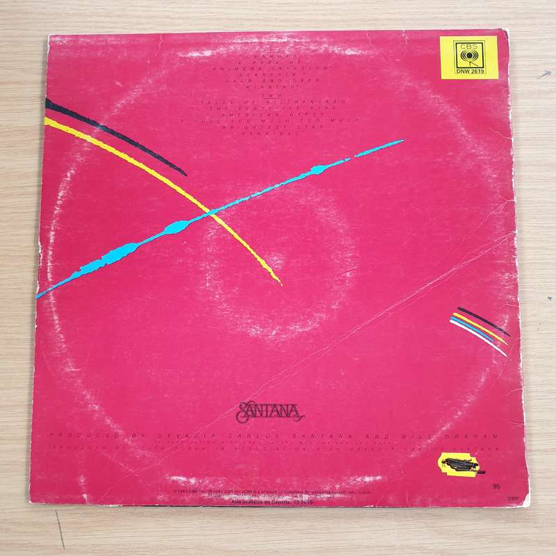 Santana  Zebop! - Vinyl LP Record - Very-Good+ Quality (VG+)