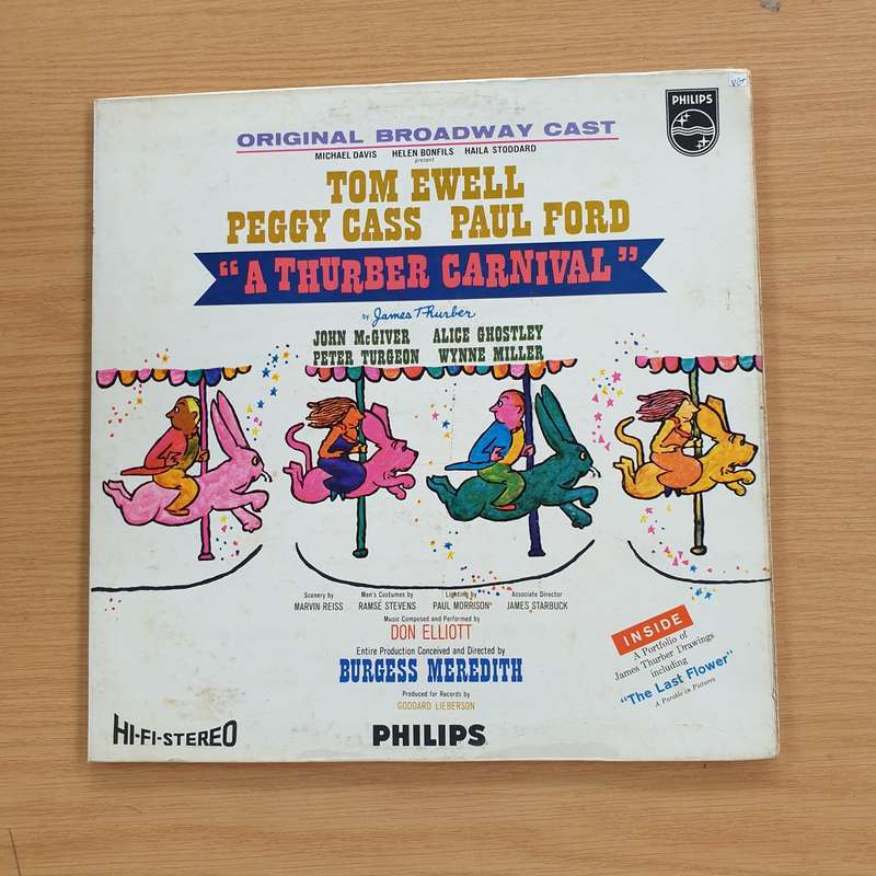 A Thurber Carnival - Original Broadway Cast - Tom Ewell, Peggy Cass, Paul Ford  Vinyl LP Recor...