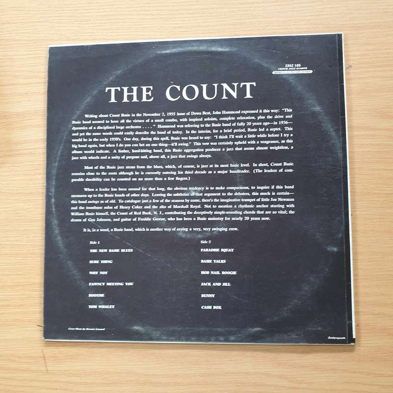 Count Basie  The Count  Vinyl LP Record (VG+)