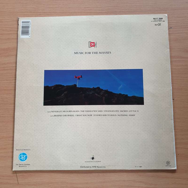 Depeche Mode  Music For The Masses -  Vinyl LP Record  (VG)