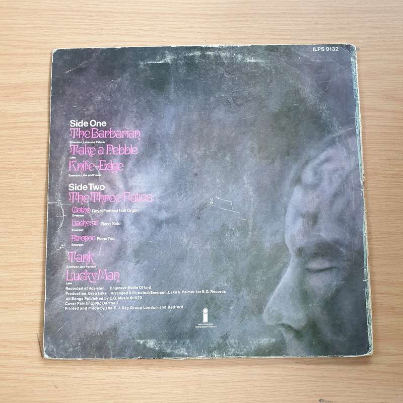 Emerson Lake & Palmer  Emerson, Lake & Palmer  (ILPS 9132) -  Vinyl LP Record  (VG)