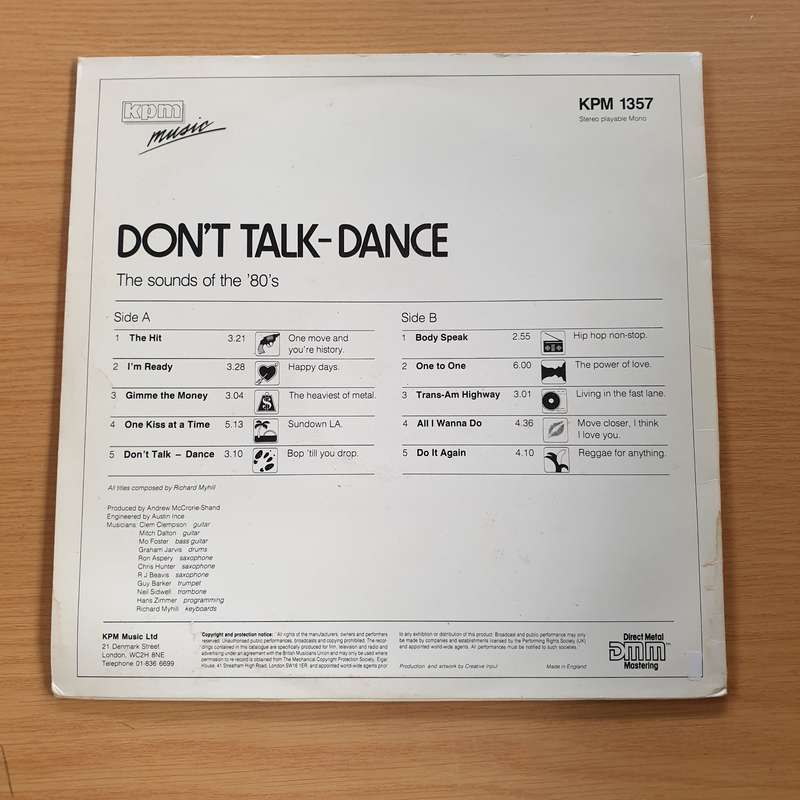 Richard Myhill  Don't Talk - Dance  Vinyl LP Record (VG+)