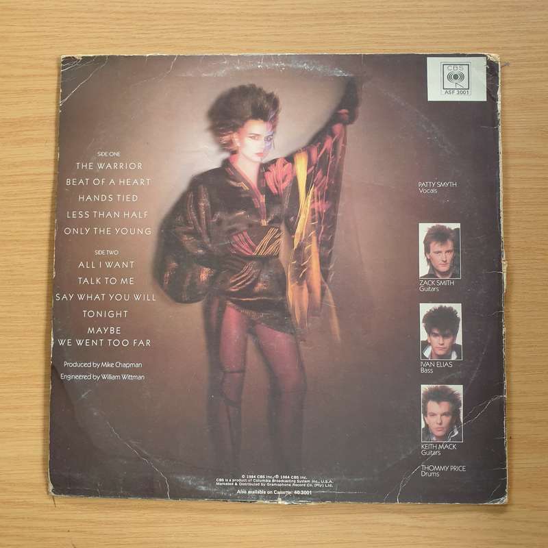 Scandal Featuring Patty Smyth  Warrior -  Vinyl Record - Very-Good+ Quality (VG+)