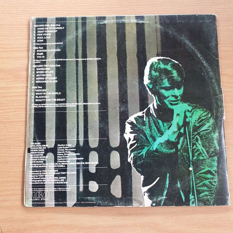 David Bowie  Stage  Double  Vinyl LP Record  (VG)