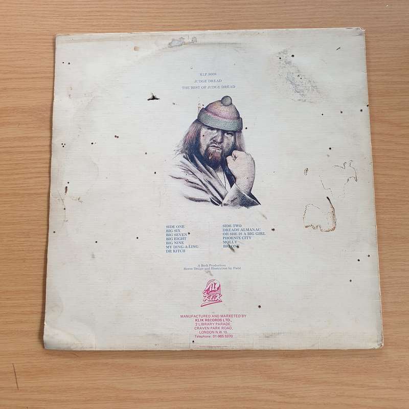 Judge Dread  The Best Of Judge Dread -  Vinyl LP Record  (VG)