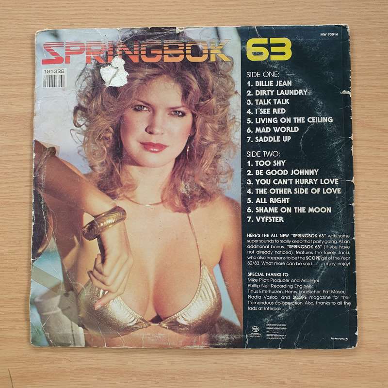 Springbok Hit Parade Vol 63 - Vinyl LP Record  (VG+)