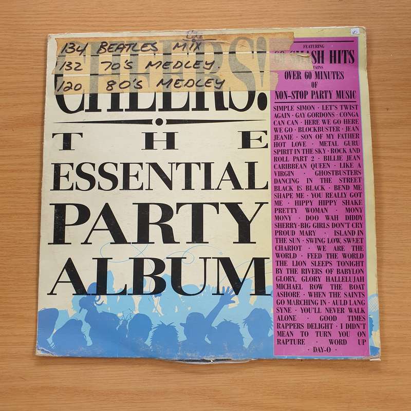 Cheers - The Essential Party Album -  Vinyl LP Record  (VG)