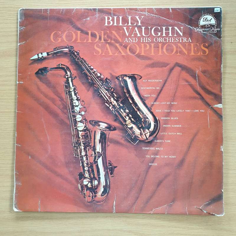 Billy Vaughn And His Orchestra  Golden Saxophones - Vinyl LP Record  (G+)
