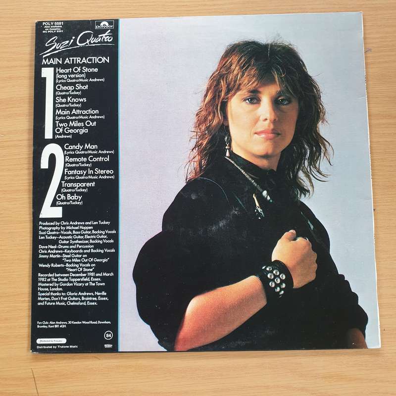 Suzi Quatro  Main Attraction - Vinyl LP Record  (VG+)