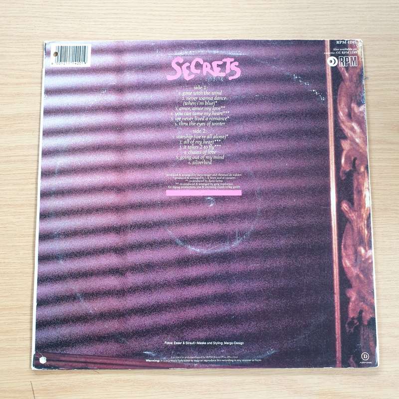 Audrey Landers  Secrets - Vinyl LP Record  (VG+)