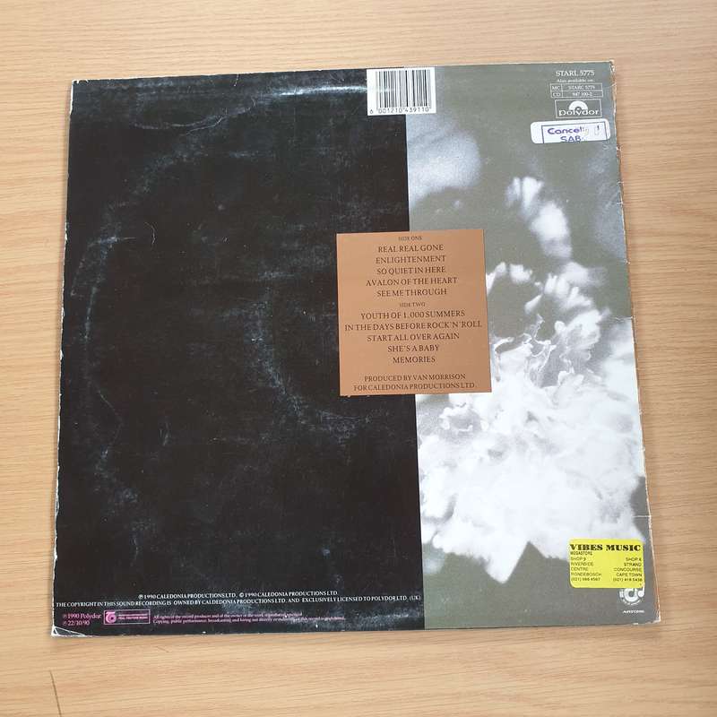 Van Morrison  Enlightenment   Vinyl LP Record - Very-Good+ Quality (VG+)