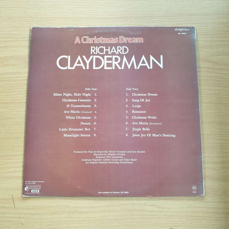 Richard Clayderman  A Christmas Dream - Limited Edition - Vinyl LP Record  (VG+)