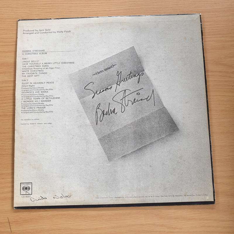 Barbra Streisand  A Christmas Album - Vinyl LP Record  (VG+)