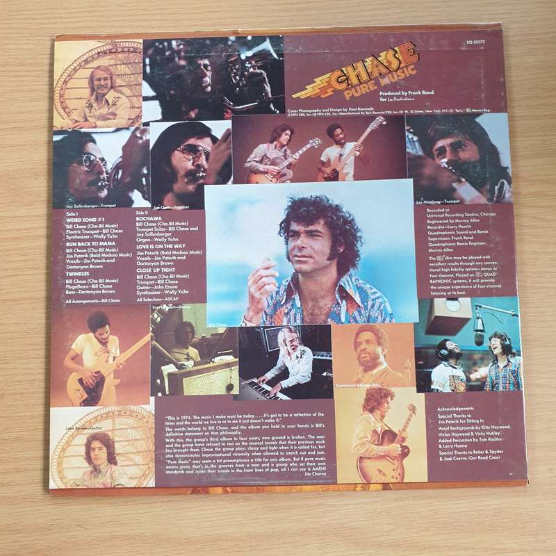 Chase   Pure Music - Quadraphonic Compatible - Vinyl LP Record  (VG+)