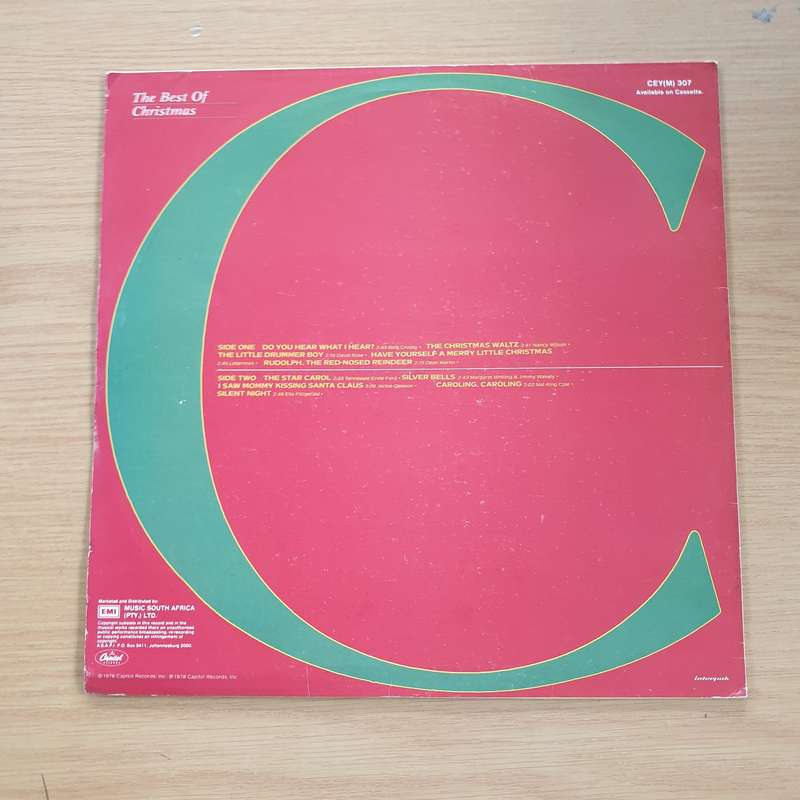 The Best of Christmas - Original Artists - Vinyl LP Record  (VG+)