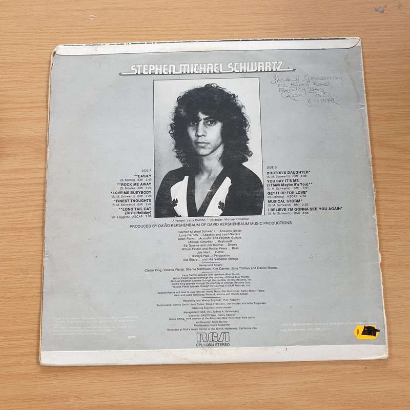 Stephen Michael Schwartz  Stephen Michael Schwartz  -  Vinyl LP Record  (VG)
