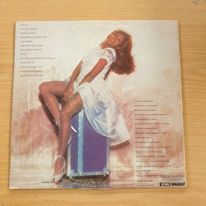 Tina Turner  Rough  - Vinyl LP Record  (VG+)