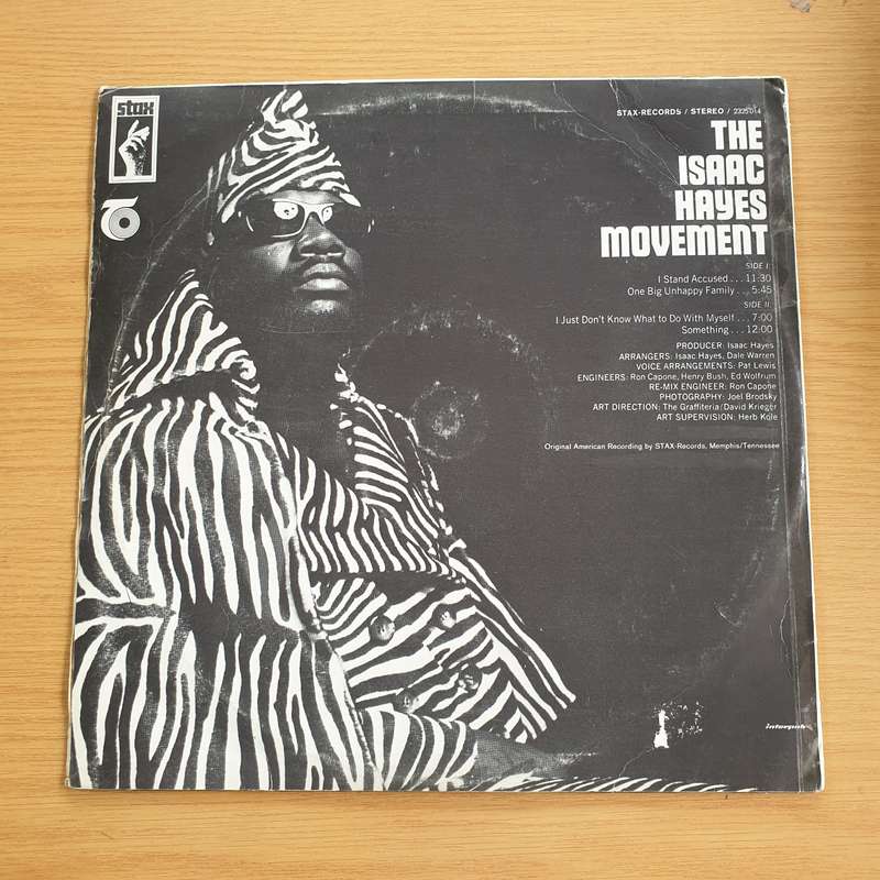Isaac Hayes  The Isaac Hayes Movement  - Vinyl LP Record  (VG+)