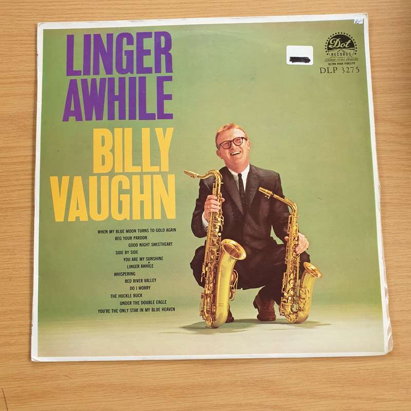Billy Vaughn And His Orchestra  Linger Awhile - Vinyl LP Record  (VG+)