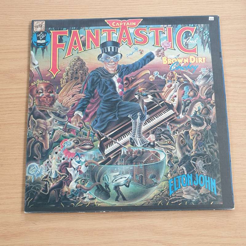 Elton John  Captain Fantastic And The Brown Dirt Cowboy - Vinyl LP Record - Very-Good+ Quality...