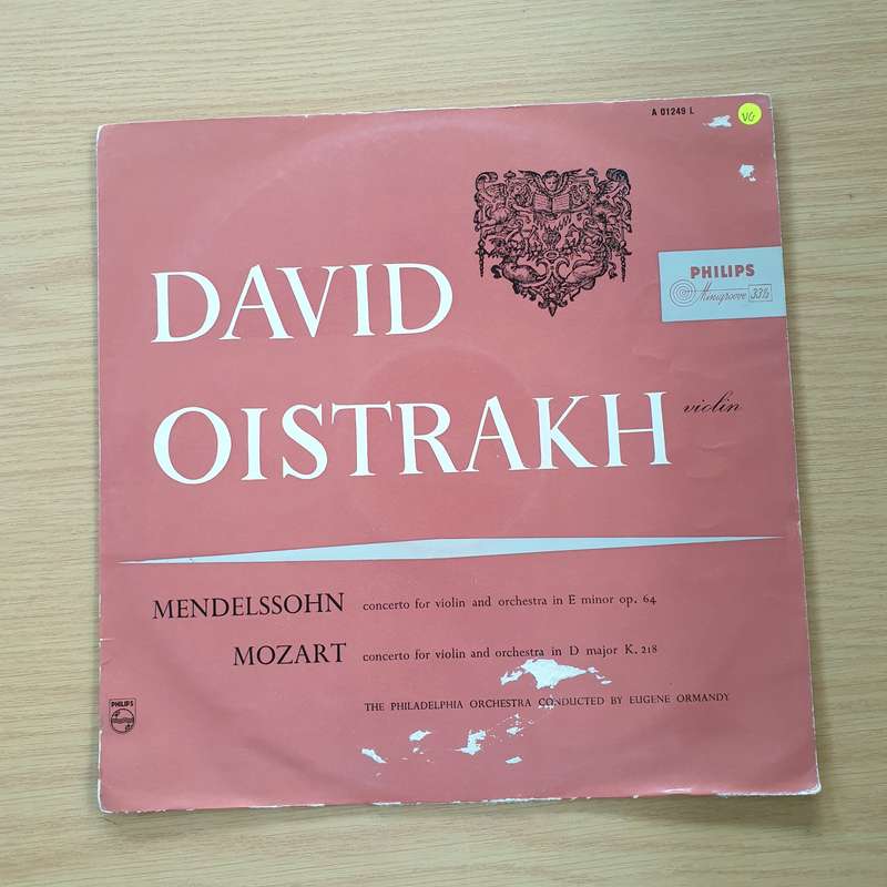David Oistrakh - The Philadelphia Orchestra, Eugene Ormandy - Mendelssohn/ Mozart  Violin -  V...