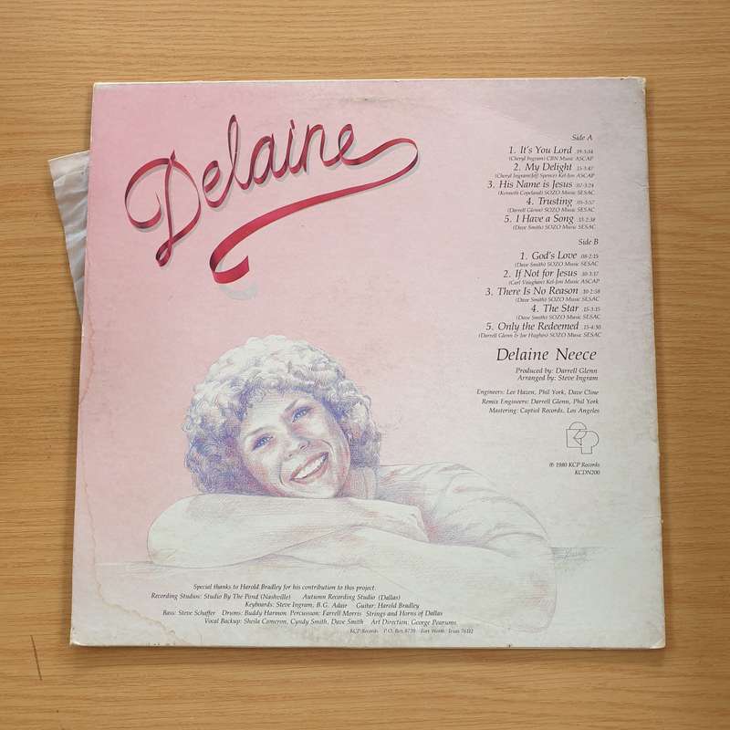 Delaine Neece  Delaine - Vinyl LP Record  (VG+)