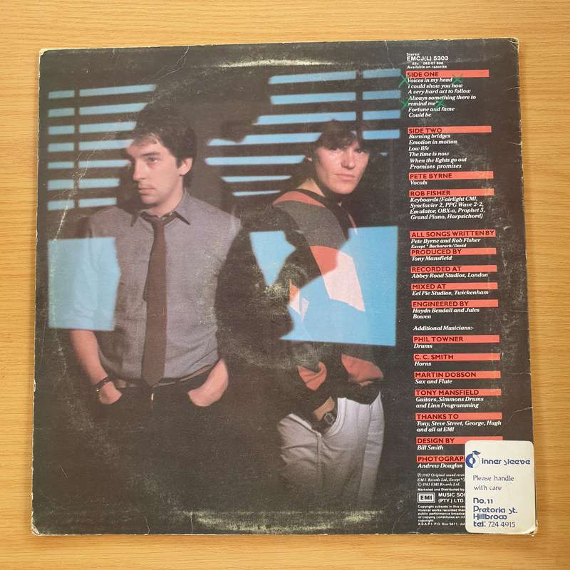 Naked Eyes  Burning Bridges - Vinyl LP Record  (VG+)