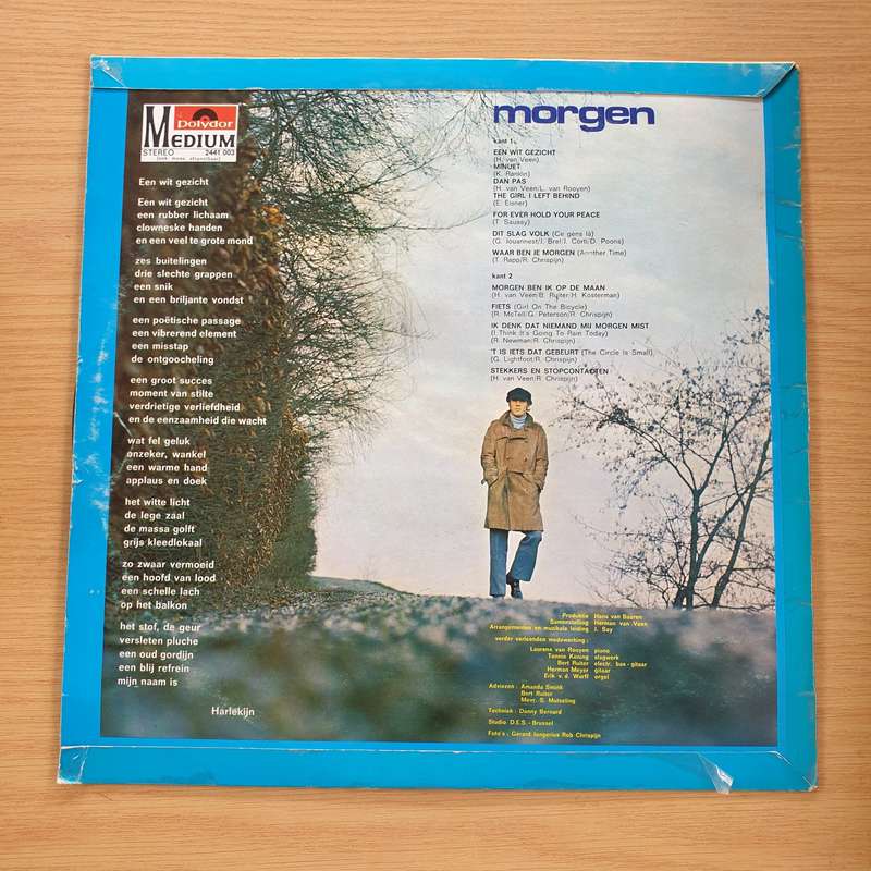 Herman van Veen  Morgen -  Vinyl LP Record  (VG)
