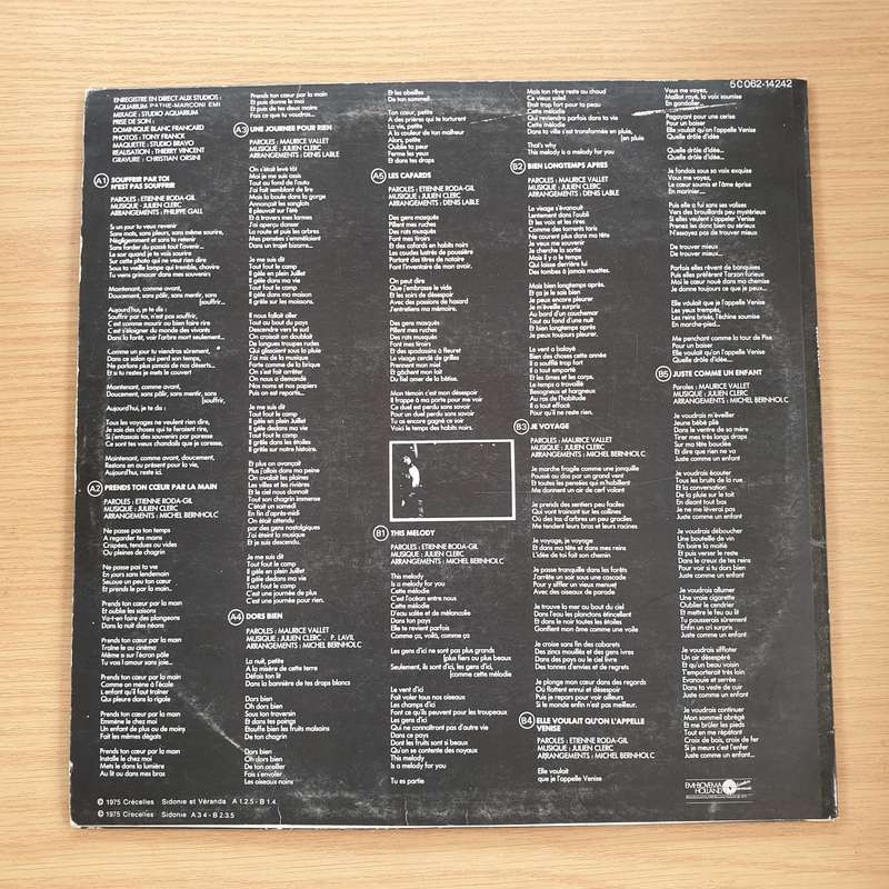 Julien Clerc  N° 7 - Vinyl LP Record  (VG+)