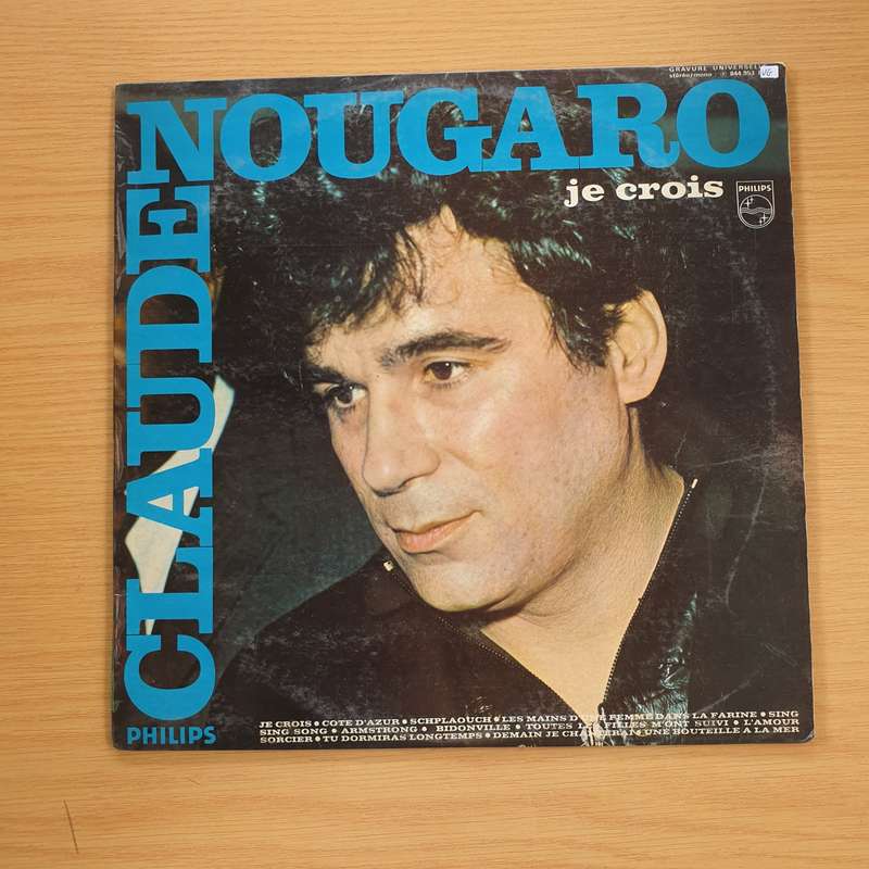 Claude Nougaro  Je Crois -  Vinyl LP Record  (VG)
