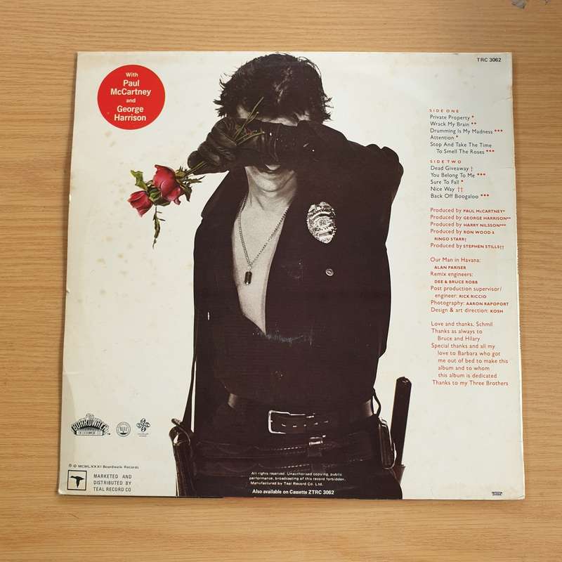 Ringo Starr (With Paul McCartney and George Harrison) - Stop and Smell The Roses - Vinyl LP Recor...