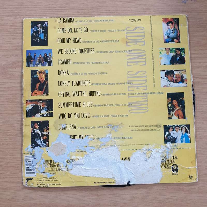 La Bamba - Original Soundtrack Album - Vinyl LP Record  (VG-)