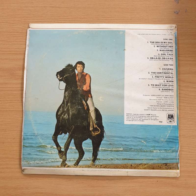 Herb Alpert & The Tijuana Brass  Warm - Vinyl LP Record  (VG-)