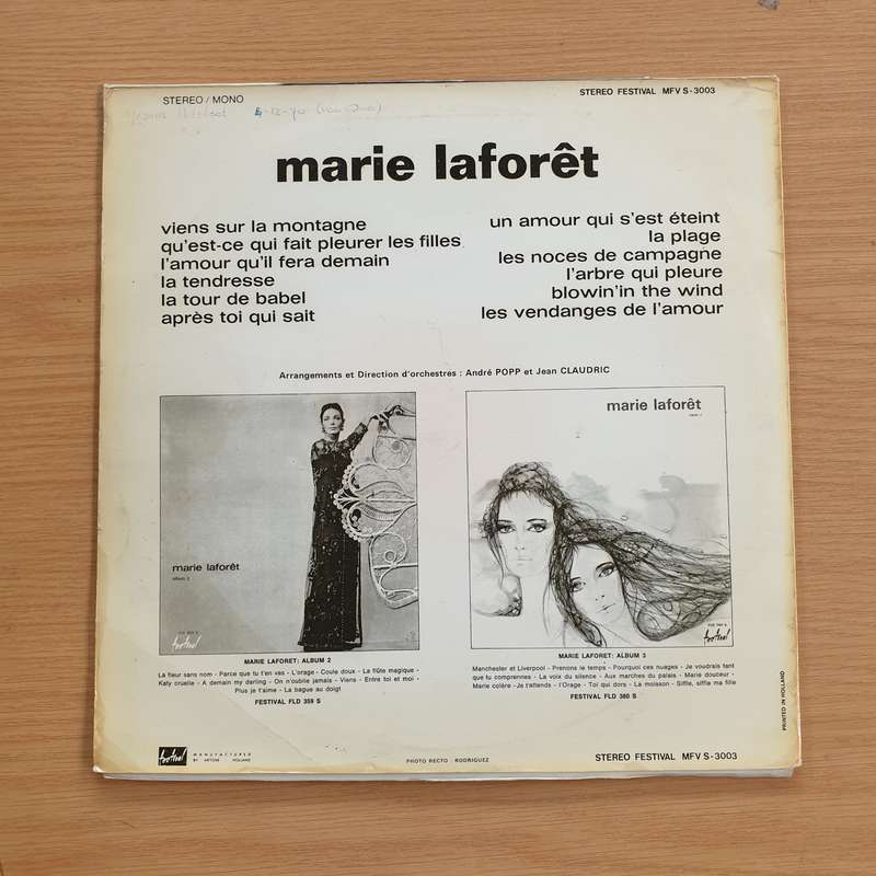 Marie Laforêt  Marie Laforêt - Vinyl LP Record  (VG+)