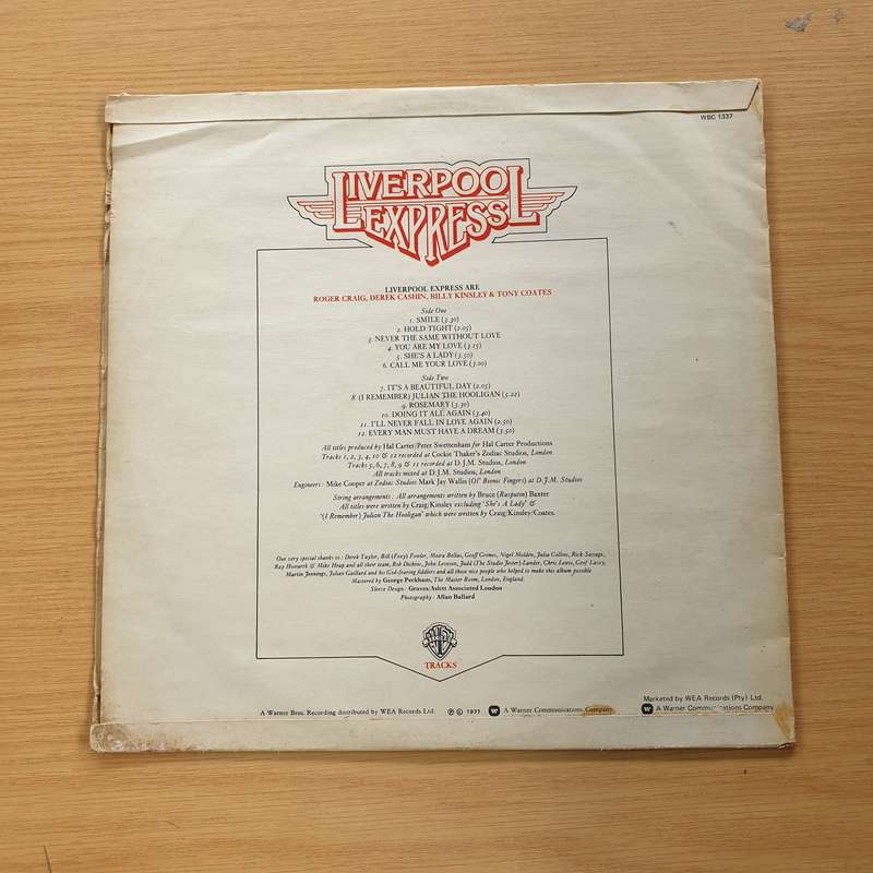 Liverpool Express  Tracks - Vinyl LP Record  (VG+)